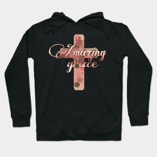 Amazing Grace with Stylized Cross Hoodie